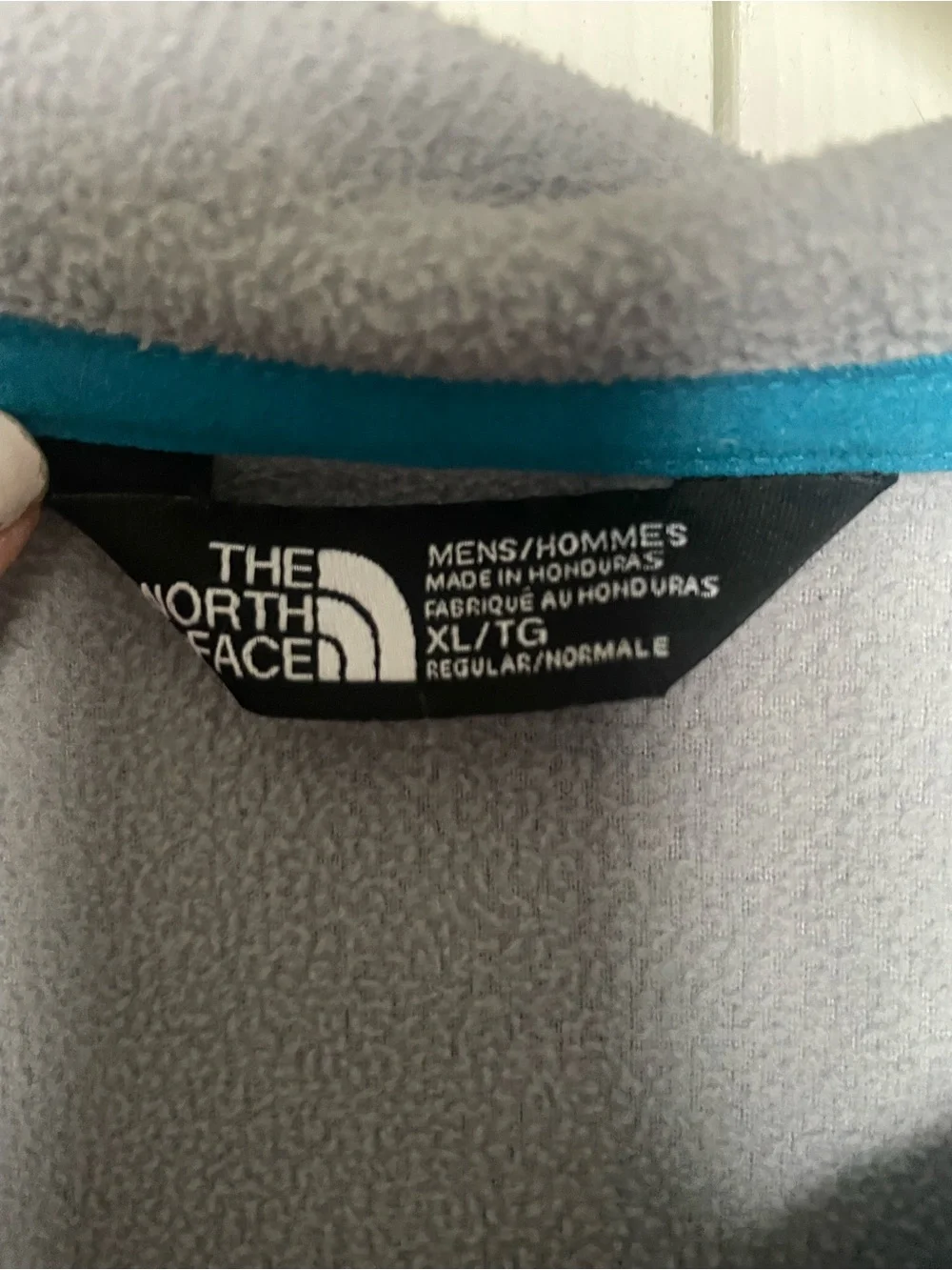 The North Face Black Fleece with Teal Logo